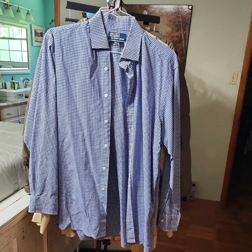 Ralph Lauren Blue Casual Button Down Shirt